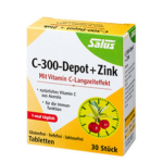Vitamina C 300 Depot + Zink - 30 capsulas / Salus