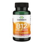 Vitamina B12 Folato Strawberry 1000mcg - 100 pastillas / Swanson
