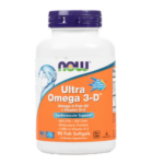 Ultra Omega 3 + D3 - 90 softgels / Now