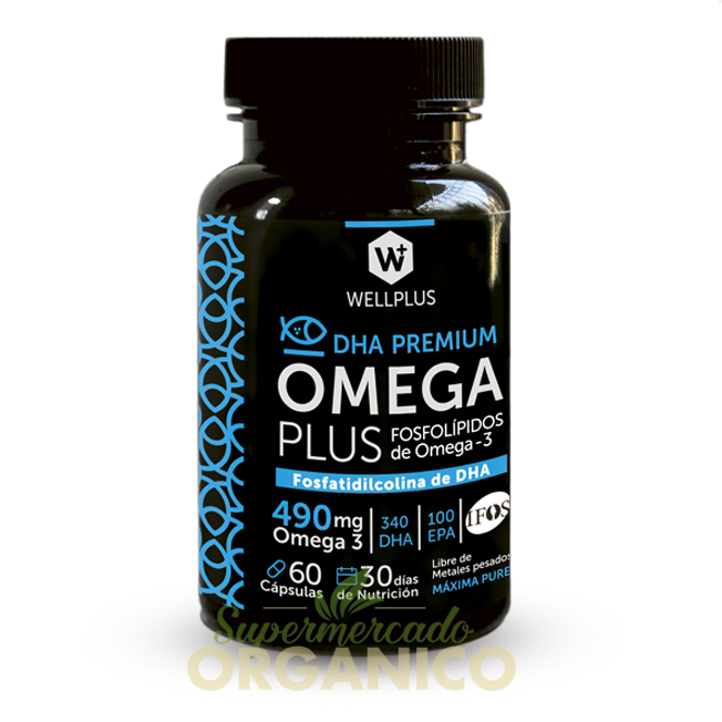 2a6d5760-711f-11ea-8d93-0603130a05b8.png OmegaPlus 490mg (Fosfolipidos de Omega 3) 60 capsulas / Wellplus - Imagen 1