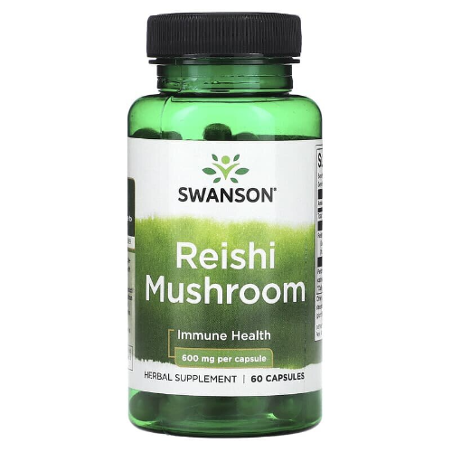 b323e42d-f907-40ee-871d-2271bf12d376.png Reishi Mushroom 600mg - 60 capsulas / Swanson - Imagen 1