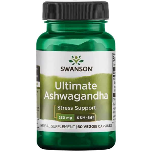 ccb9855a-a81a-4523-bd02-a65b2aa636ac.png Ultimate Ashwagandha KSM-66 250mg - 60 caps / Swanson - Imagen 1