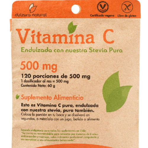 1182f126-7120-11ea-8d93-0603130a05b8.png Vitamina C 500mg - 60grs / Dulzura Natural - Imagen 1