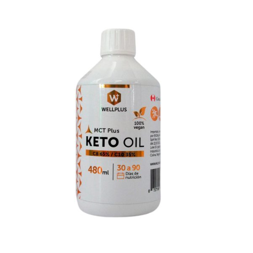192aafb5-082d-45fc-bb72-473553dd8ac4.png MCT Plus Keto Oil - 480ml / Wellplus - Imagen 1