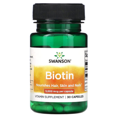 257c15e9-ea87-4210-8e15-381f548e2b45.png Biotin 5000mcg - 30 capsulas / Swanson - Imagen 1