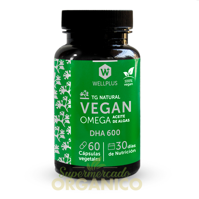 2a73ccbf-711f-11ea-8d93-0603130a05b8.png Omega 3 Vegano DHA 600 - 60 capsulas / Wellplus - Imagen 1