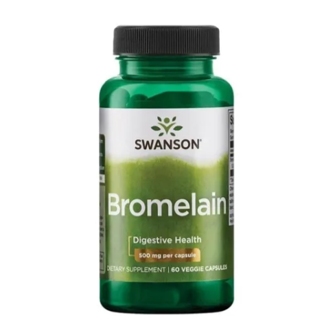 36c28a56-be47-43af-b57a-633b28d2dfe0.png Bromelina 500mg - 60 capsulas / Swanson - Imagen 1