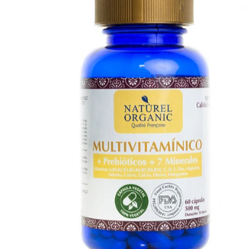 514271c8-15bb-4f94-a27b-167395605332.png Multivitaminico con Prebioticos - 60 caps / Naturel Organic - Imagen 1