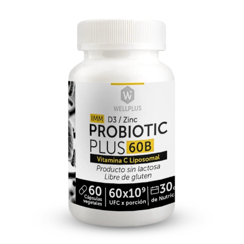 54e3248a-ffb1-4611-bb43-bebc745abb15.png Probiotic Plus 60b IMM - 60 Cápsulas / WellPlus - Imagen 1