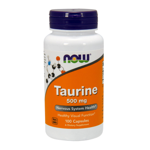 6cdcc9b6-7a84-4804-ae34-c1e1bb0e29eb.png Taurina 500mg - 100 capsulas / Now - Imagen 1