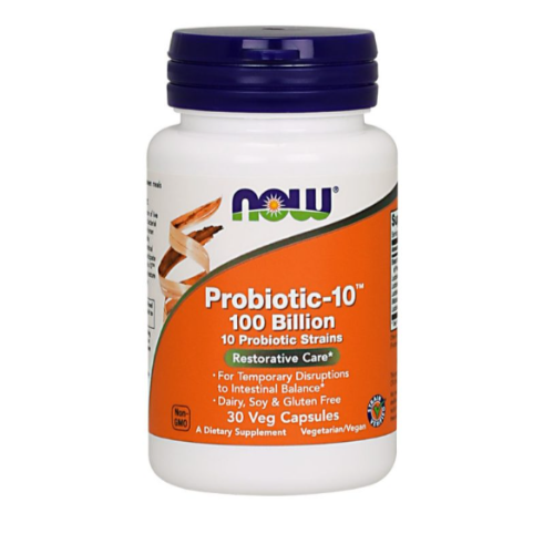 6d10ef3e-711f-11ea-8d93-0603130a05b8.png Probiotic-10 100 Billones - 30 caps / Now - Imagen 1