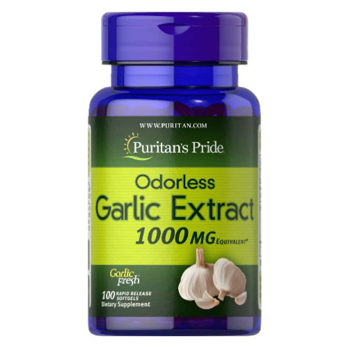 944d3d49-1190-4fd3-ba7f-a25e505dbbb7.png Extracto de Ajo Sin Olor 1000mg - 100 softgels / Puritan´s Pride - Imagen 1