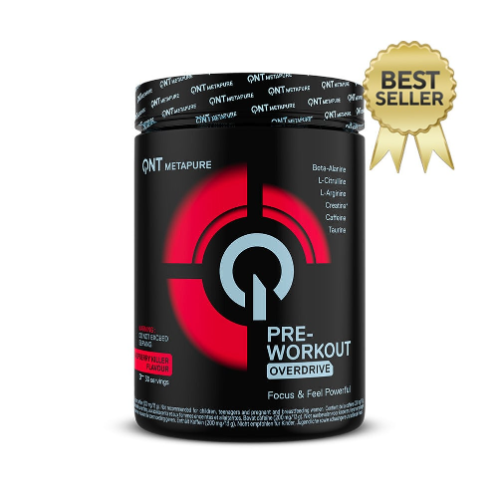 be94ddf1-efc0-4c15-a65d-47573e559603.png Pre-Workout Metapure Overdrive Frambuesa - 390g / QNT - Imagen 1
