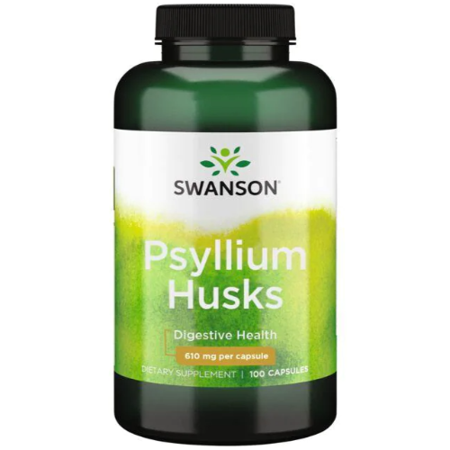 d39976b6-f032-4b0c-82a6-c9913ac3042b.png Psyllium Husk 610mg - 100 capsulas / Swanson - Imagen 1