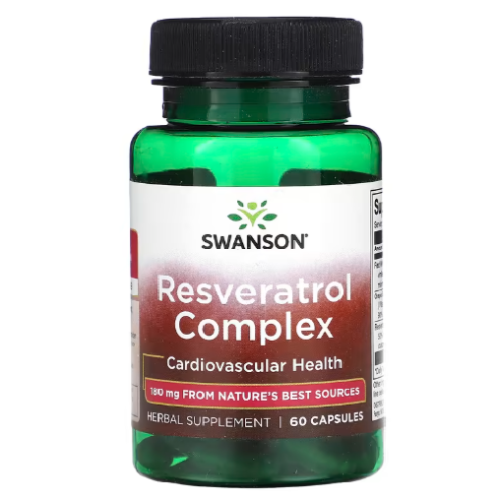 dd51cacb-f838-4f53-a120-84e3c1bc29ad.png Resveratrol Complex 180mg - 60 caps / Swanson - Imagen 1