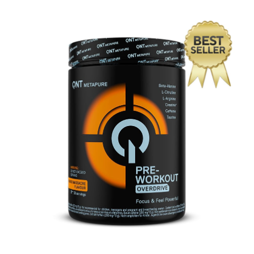e67079e9-0c78-4b78-b1ee-3b6f4e28338a.png Pre-Workout Metapure Overdrive Mango - 390g / QNT - Imagen 1