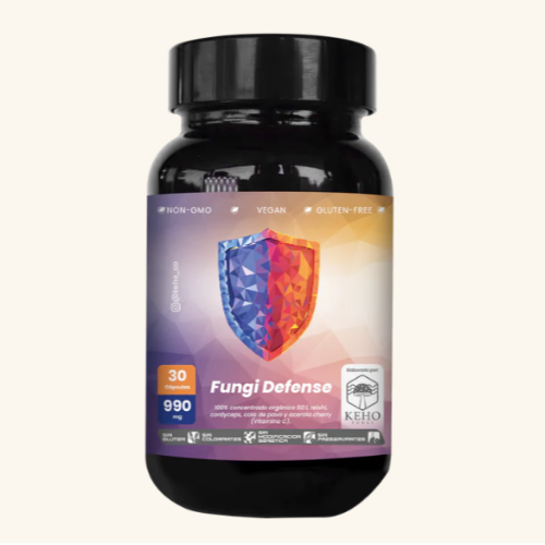 e9537abd-f29a-4e06-a165-3e56fc878639.png Fungi Defense 990 mg - 30 capsulas / Keho Fungi - Imagen 1