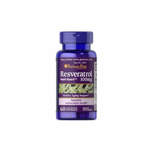 1405ed15-624d-409e-85a9-ae52de642ea5.png Resveratrol 100mg - 60 softgels / Puritan’s Pride - Imagen 1