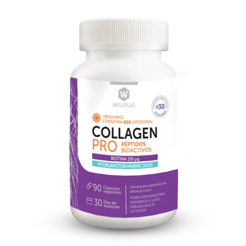 2735a1d5-cdef-4b2c-8b50-d73550302a7c.png Colageno Collagen Pro Peptidos Bioactivos - 90 caps / WellPlus - Imagen 1
