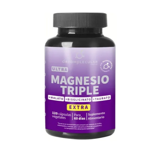 2d0e21f6-8c64-422d-896d-d4c0d27038cd.png Ultra Magnesio Triple - 120 caps / Ortomolecular - Imagen 1