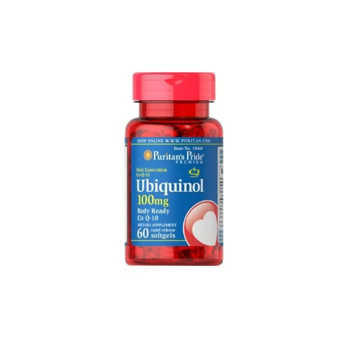 322d55cf-467b-4335-8bae-5b5a5e9d14ee.png Ubiquinol 100mg - 60 softgels / Puritan´s Pride - Imagen 1