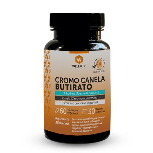 64873b11-c9d8-4044-bcf8-5f893c7f4144.png Cromo Canela Butirato - 60 caps / WellPlus - Imagen 1