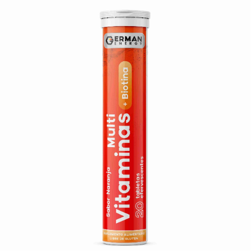 fcd32043-73b9-48d3-84a0-a41583acf224.png Multivitaminas +Biotina Efervescentes - 20 tabs / German Energy - Imagen 1
