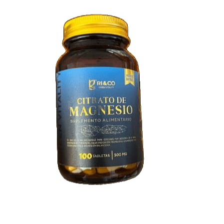 288d4dc3-0729-49be-bd43-954ce2f4d737.png Citrato de Magnesio 500mg - 100 Tabs / Ri & Co - Imagen 1