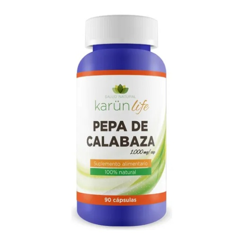 66168a29-04b4-4f00-8d75-5ca655694345.png Pepa de Calabaza 1000mg - 90 capsulas / Karun Life - Imagen 1