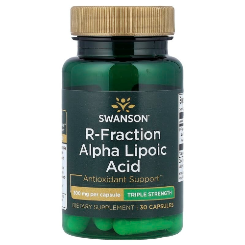 073683f5-7466-41d0-b41c-9eddc37ec451.png R-Fraction Acido Alfa Lipoico 300mg - 60 caps / Swanson - Imagen 1