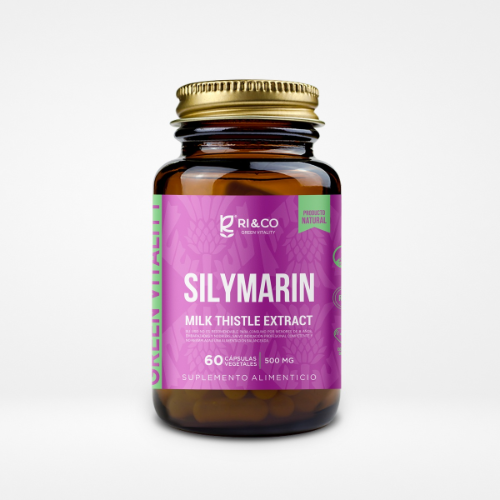 b82b380f-ffbd-4e3c-9ea3-a1e66d7c4132.png Silimarina Extracto de Cardo Mariano 500mg - 60 caps / Ri & Co - Imagen 1