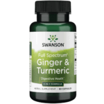 Ginger & Turmeric Jengibre y Curcuma - 60 caps / Swanson