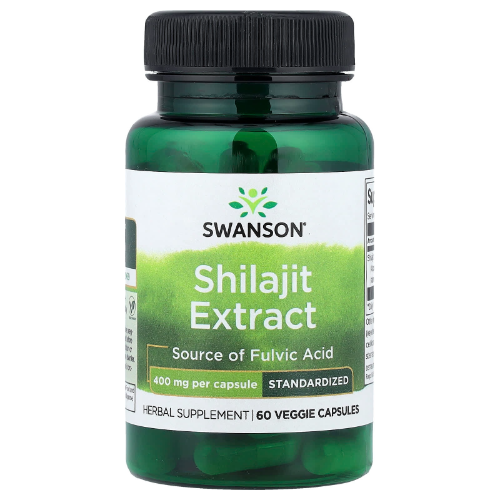 ee77883d-c058-41d0-90c0-2734070f05cc.png Shilajit Extract 400mg - 60 veg caps / Swanson - Imagen 1