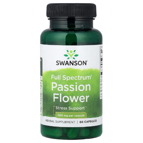 a924d102-dbea-4bb1-abc1-4bac4cb1ef3e.png Passion Flower Passiflora 500mg - 60 caps / Swanson - Imagen 1