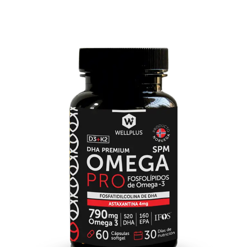 3bbbfbef-f171-4d83-9f52-216f39f137d3.png OmegaPro 790mg Astaxantina 4mg D3+K2 - 60 caps / Wellplus - Imagen 1