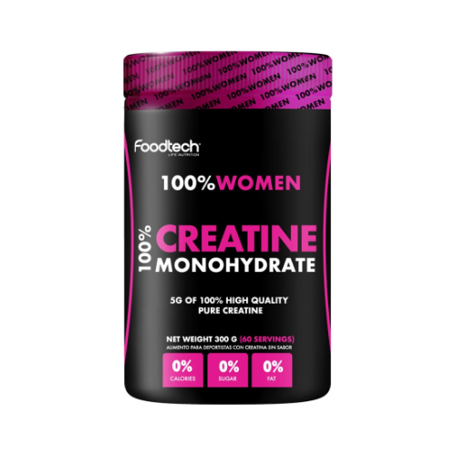 c48583b4-cef9-4b75-aa63-2628fe495031.png Creatina 100% Women - 300g / Foodtech - Imagen 1