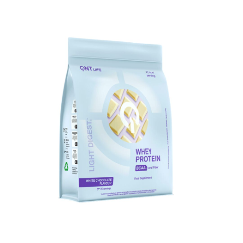 d4042e61-4c0c-443a-a689-9bca7bc4a7d5.png Whey Protein Light Chocolate Blanco - 500g / QNT - Imagen 1