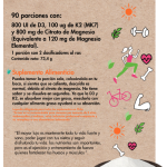 Vitamina D3 K2 Citrato de Magnesio 816mg - 73g / Dulzura Natural