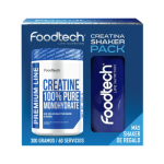Pack Creatina 300g + Shaker Blue White - Foodtech