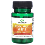 Acido Folico & B12 - 30 veg caps / Swanson