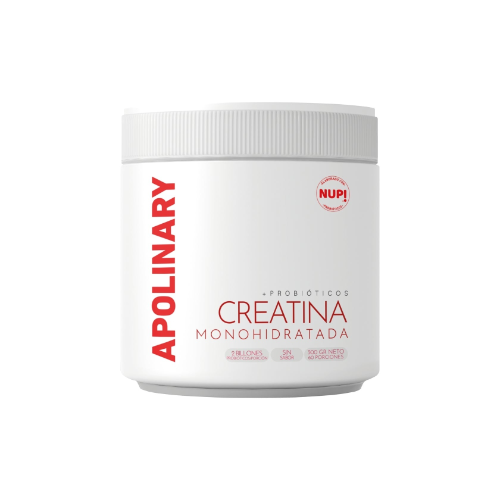 9d9436ab-87ef-451c-8fb2-9eb86a4d431c.png Creatina Monohidratada + Probioticos Apolinary - 300g / Nup! - Imagen 1