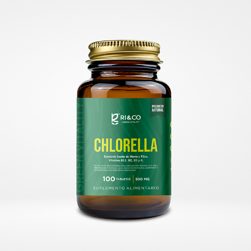 50327976-18e6-4425-874d-c7b686abdfaf.png Chlorella 500mg - 100 tabs / Ri & Co - Imagen 1