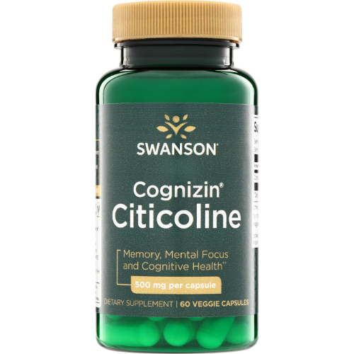 ad03aef9-15e2-4efe-9e07-bd0e6e468b56.png Cognizin Citicoline 500mg - 60 caps / Swanson - Imagen 1