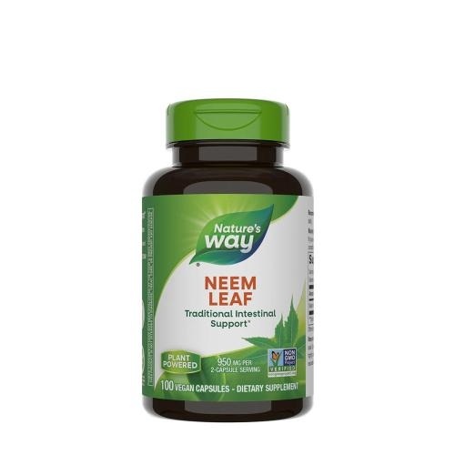 bf0f61f0-41c1-4983-8e73-ac5b2bf813cc-5.jpg Neem Leaf Hojas de Neem 950mg - 100 veg caps / Nature ́s Way - Imagen 1