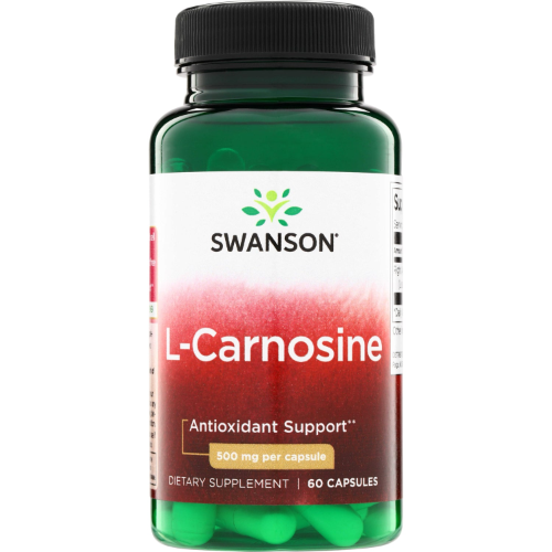 1d715457-3b5d-4d75-bfcf-d47ff0ad849e.png L-Carnosine 500mg - 60 caps / Swanson - Imagen 1
