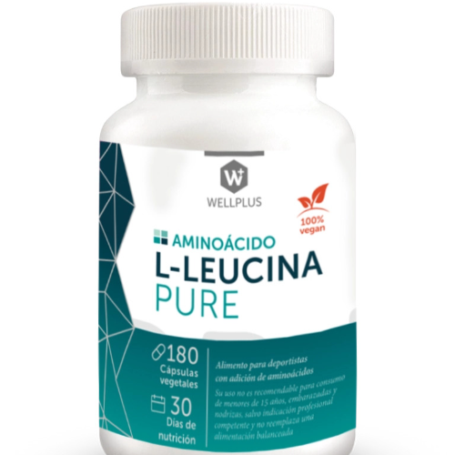 6fbf716f-afc1-4c03-a33b-45d233a19dc6.png L-Leucina Pure - 180 caps / WellPlus - Imagen 1