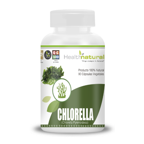 731d4be1-4ecc-410a-a1a9-42e778341303.png Chlorella 500mg - 90 caps / Health Natural - Imagen 1