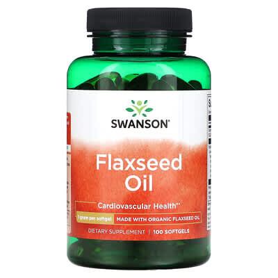 1f775980-25c3-45fd-b5e6-ef9c88549c24-3.jpg Flaxseed Oil Aceite Semilla de Linaza 1g- 100 softgels / Swanson - Imagen 1