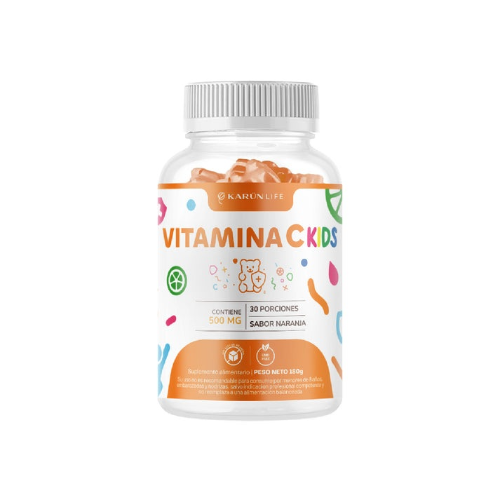 a5dcbbc2-eb7a-45a9-8444-60b3d2fe663e.png Vitamina C Kids Gomitas Sabor Naranja - 60 unid / Karun Life - Imagen 1