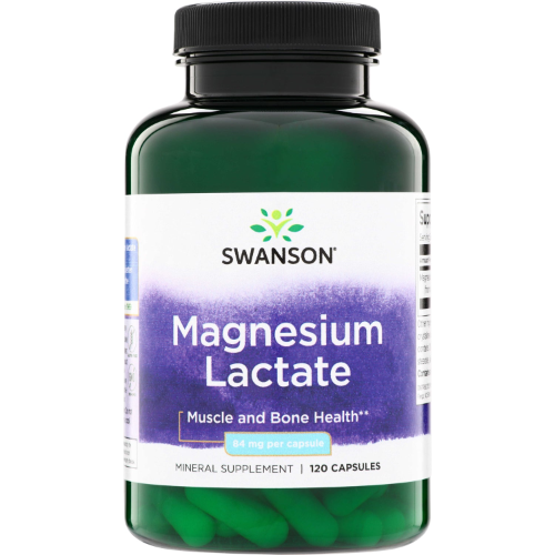 2dc09257-d1b4-40aa-8bb0-92a098863bb7.png Lactato de Magnesio 84mg - 120 caps / Swanson - Imagen 1